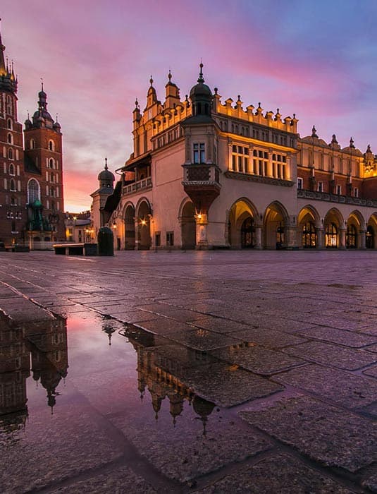 Picturesque Italian town with Renaissance architecture and cobblestone streets